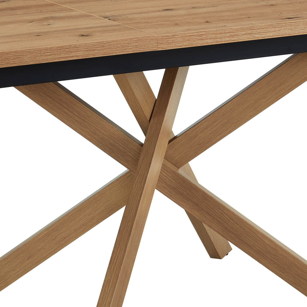 Table de salle à manger rectangulaire extensible Brooke 6-10 places - Bois