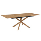 Table de salle à manger rectangulaire extensible Brooke 6-10 places - Bois