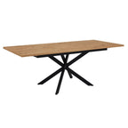 Table de salle à manger rectangulaire extensible Brooke, 6 à 10 couverts - Bois/Noir